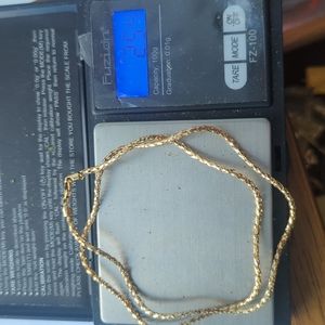 🆕14K Gold Designer Woven Wave Mesh Link Necklace